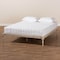 Baxton Studio Iseline Antique White Finished Wood King Size Platform Bed Frame 160-10041 - alternate 2